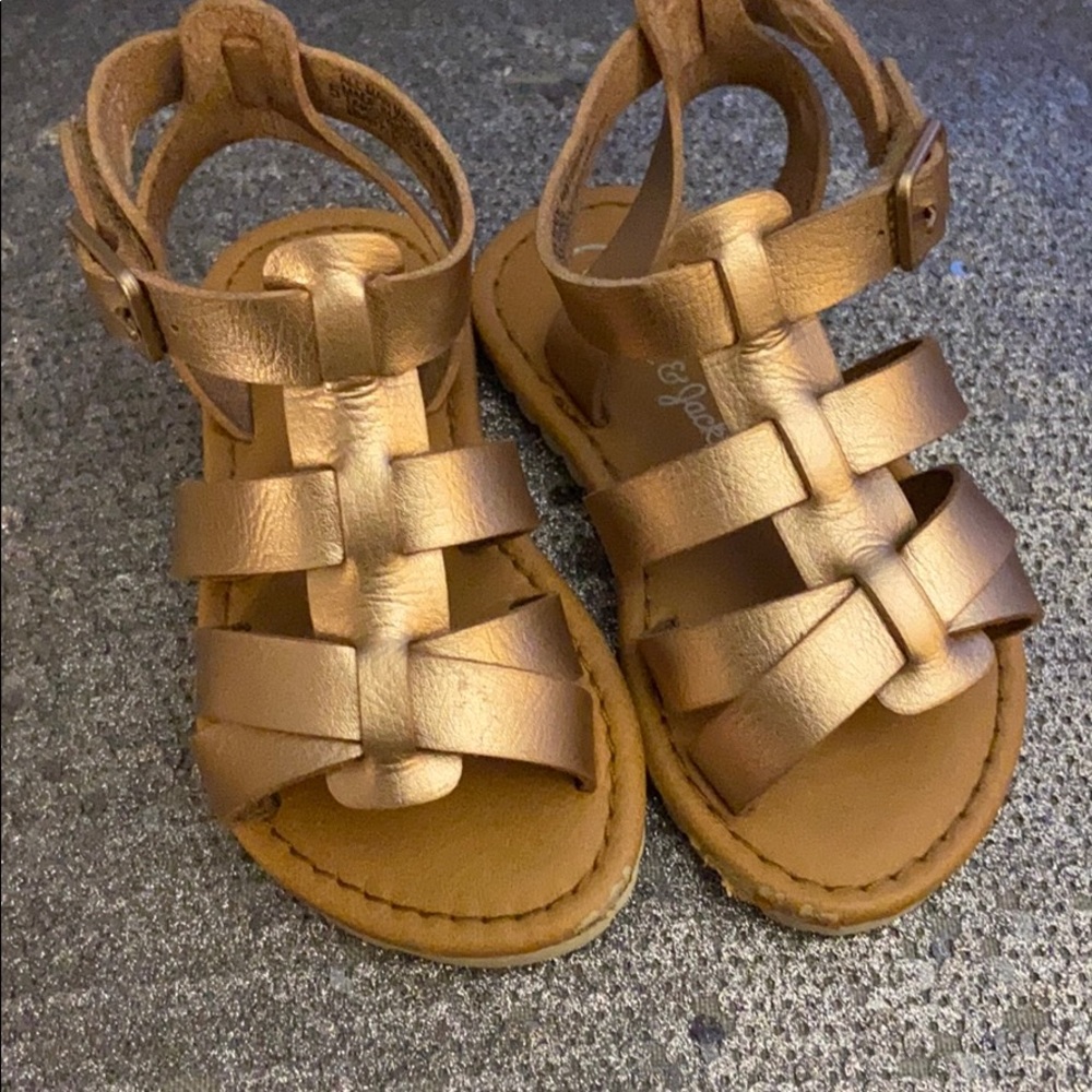 Gold Gladiator Sandals